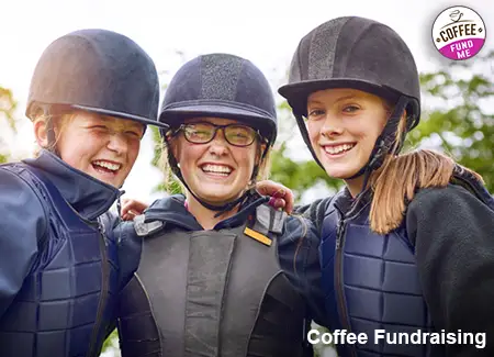 A coffee fundraiser that an equestrian club is using to raise additional funds. 