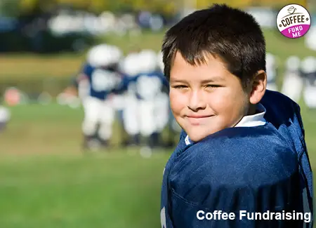 A coffee fundraiser that a football team is using to raise additional funds. 