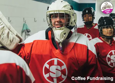  A coffee fundraiser that a hockey team is using to raise additional funds.